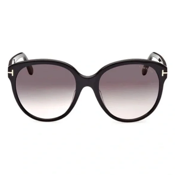 🔥🔥Tom Ford FT0957 D 01B Plastic Shiny Black Grad Smoke 58 mm Sunglasses🔥🔥 - Picture 2 of 9